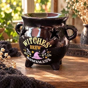 Duftlampe Hexenkessel, Wachs Burner, Oil Burner, Wachswärmer, Aromadiffuser, Gothic, Witchy