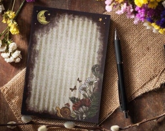 Notepad A5, 25 pages, Magic Notes, writing pad, to-do list, pad, recycled paper, notebook, notes, dot grid, dotted