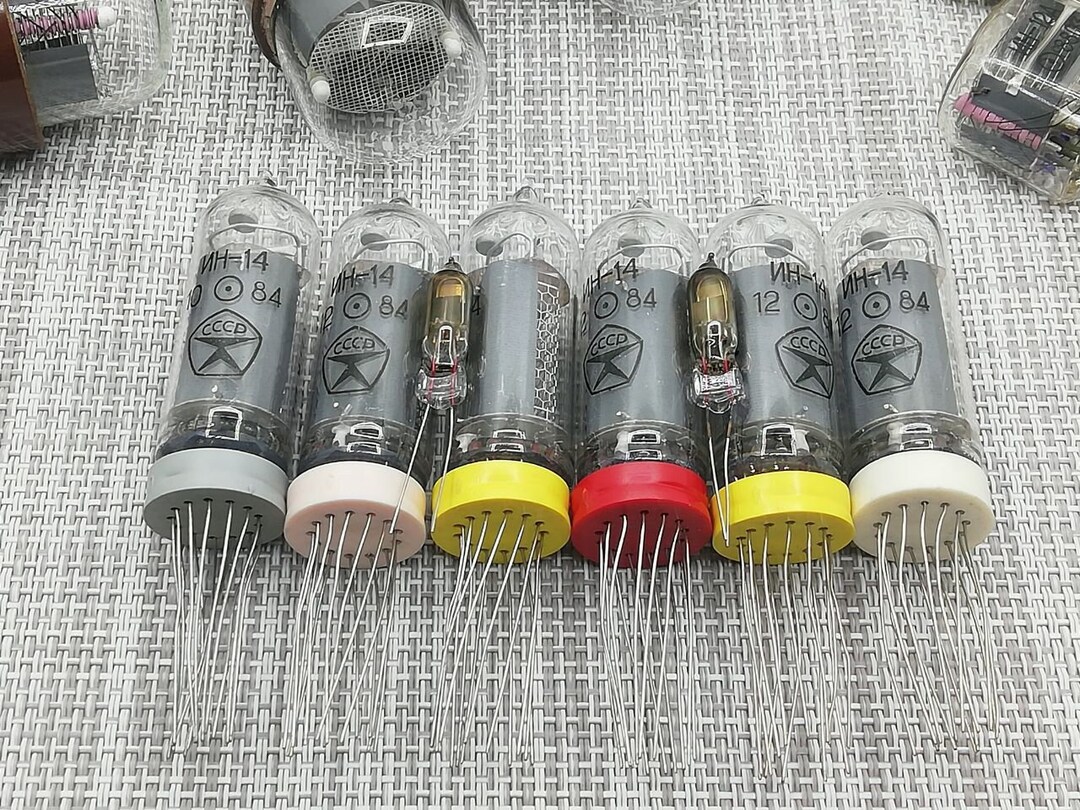 IN-14 Nixie Tubes - Cold Cathode Display, Set of 6 - Etsy