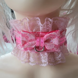 Fancy Rose and Baby pink kitten day collar