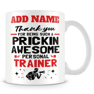 Fitness Instructor Mug Personalised Gift - Awesome Personal Trainer