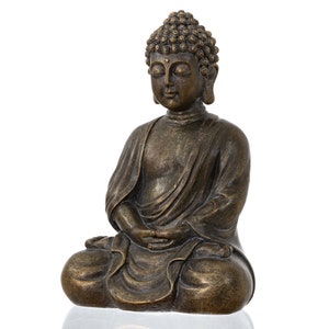 Dharma Emporium Buddha Statue, Antique Bronze Finish, 8, Meditating ...