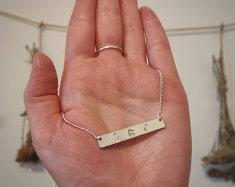 Hand Stamped Nameplate Necklace