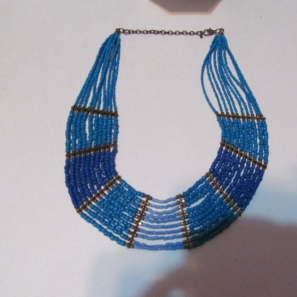 Taneesi tribal beaded statement necklace