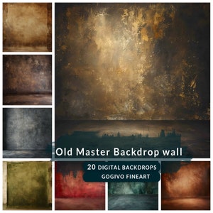 Old Master Maternity digital backdrop Vintage texture wall studio wedding photo backdrops Photography Grunge Background fine art textures