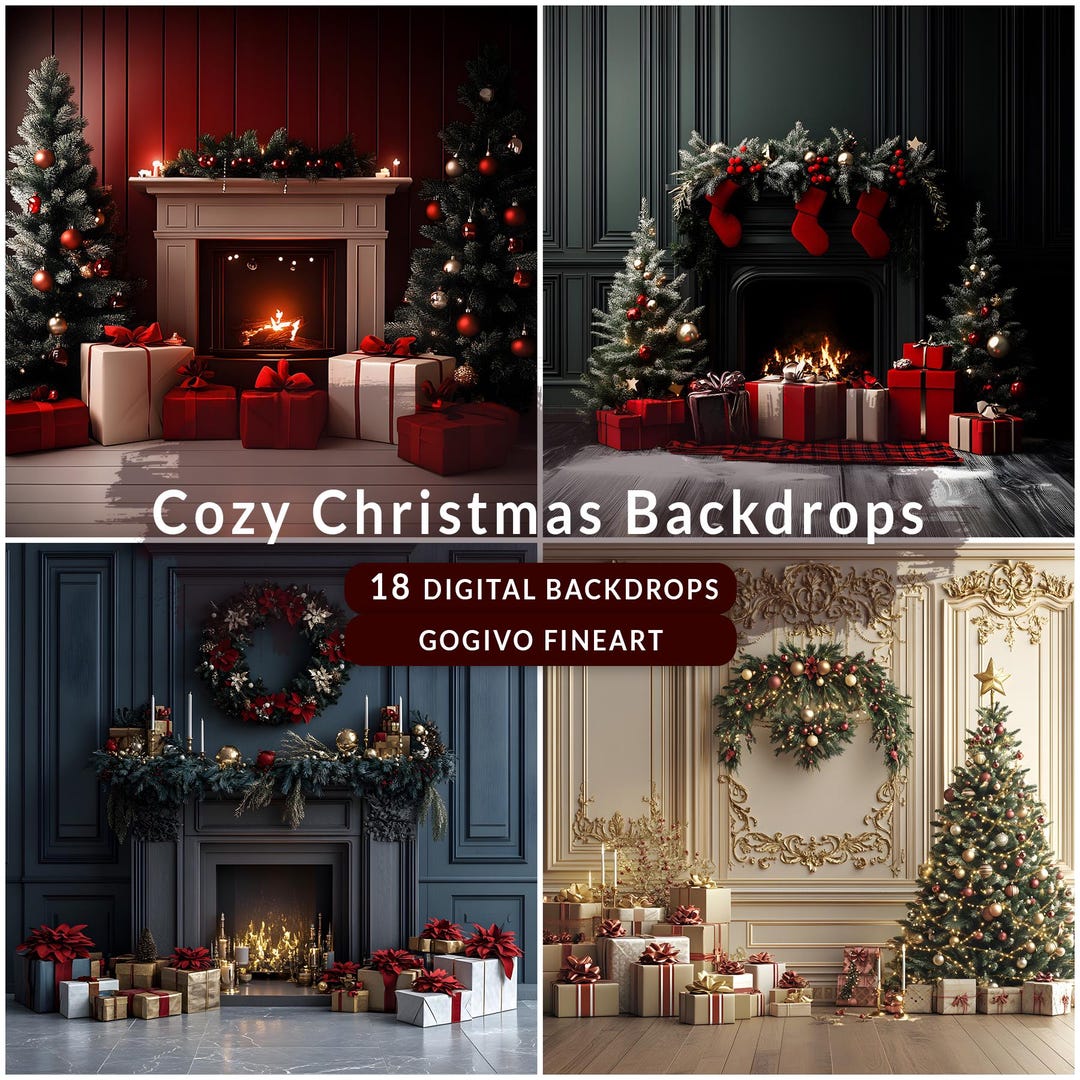 Christmas Digital Backdrops, Christmastime Digital Photography ...