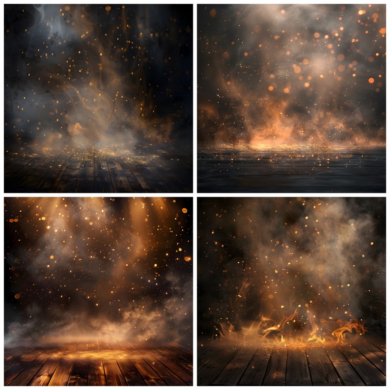 Smoke Fire and Spark digital backdrop overlay for composite photography, sports backgrounds, smoke and fire effect texture photo background image 4