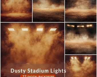 Friday Night Light Overlays, Stadium Lights Digital Backdrop Overlays, Sports Photography Backdrops, Sports Background, Spotlight Background