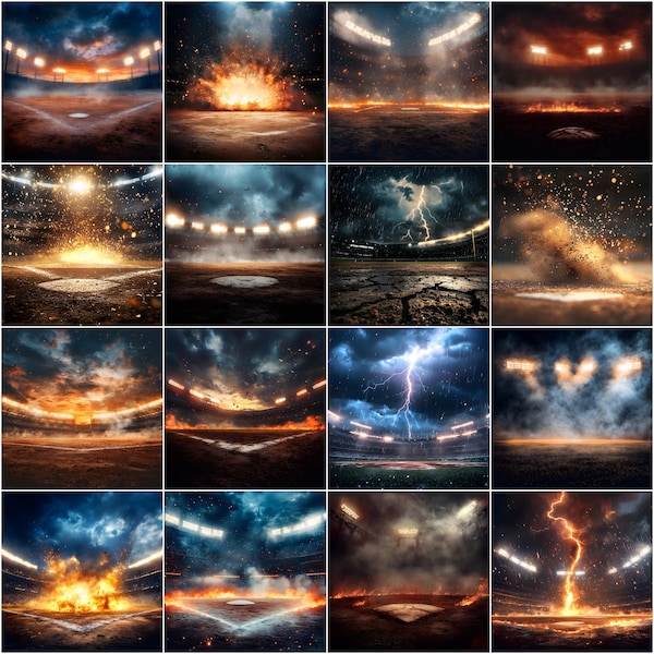 Baseball Background, Baseball Stadium Lights, Baseball Field Backgrounds, Softball Background, Baseball Backdrop for sports photos, Posters