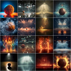Basketball Digital Backdrops | Sports Photography Backgrounds | High-Resolution Basketball Backdrop for Posters & Banners, senior portraits