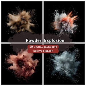 Explosion Color Powder digitaler Hintergrund Farbige Rauchbombe Explosion Texture Digitaler Sport Hintergründe Senior Sport Poster Einblaspulver