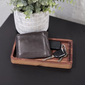 Handmade Black Walnut Catch All Tray | Rectangular Valet Tray