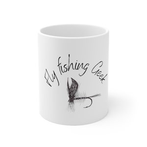 Fly fishing geek - Fun fly fishing mug - Fly Fisherman&#39;s coffee mug - Fly Fishing mug - Fly Angler&#39;s mug - Fisherman gift - Fishing gift