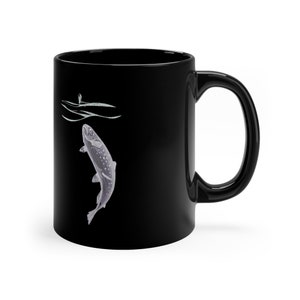 Trout Stalking Dry Fly Ceramic Mug 11oz - Fun fishing mug - Fisherman&#39;s mug - Fly fishing mug - Angler&#39;s mug - Fisherman gift - Fishing gift