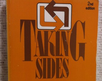 Taking Sides Clashing Views On Controversial Issues In Crime And Criminology By Richard C Monk 1991 Softcover 362 pages