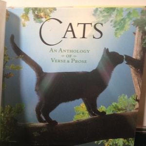 Cats An Anthology Of Verse & Prose 1995 Hardcover and Dust Jacket Historical Legendary Companionable Everlasting