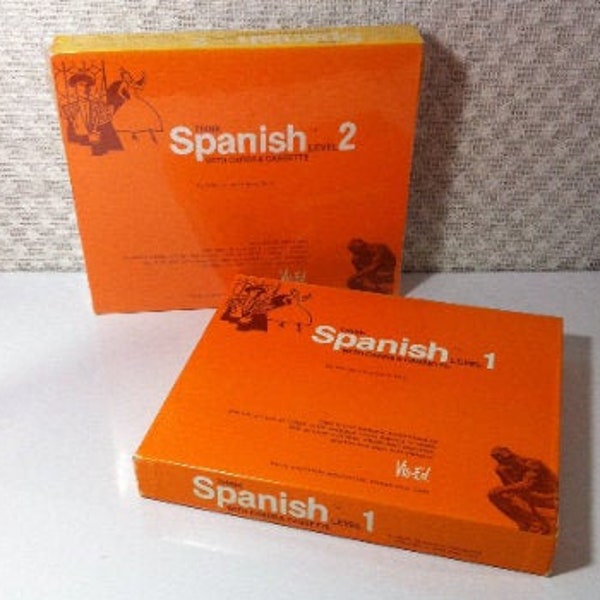 Think Spanish with Cards and Cassette By William Flint Smith Ph D Level 1 and 2 Audio-Visual Copyright 1968