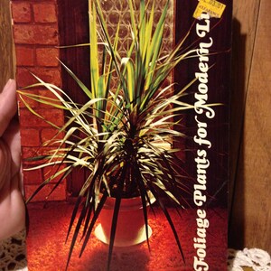 Foliage Plants For Modern Living Copyright 1974 Paper Booklet