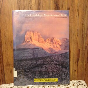 Guadalupe Mountains Of Texas Copyright 1980 Hardcover with Dust Jacket Ex-Library Book Condition