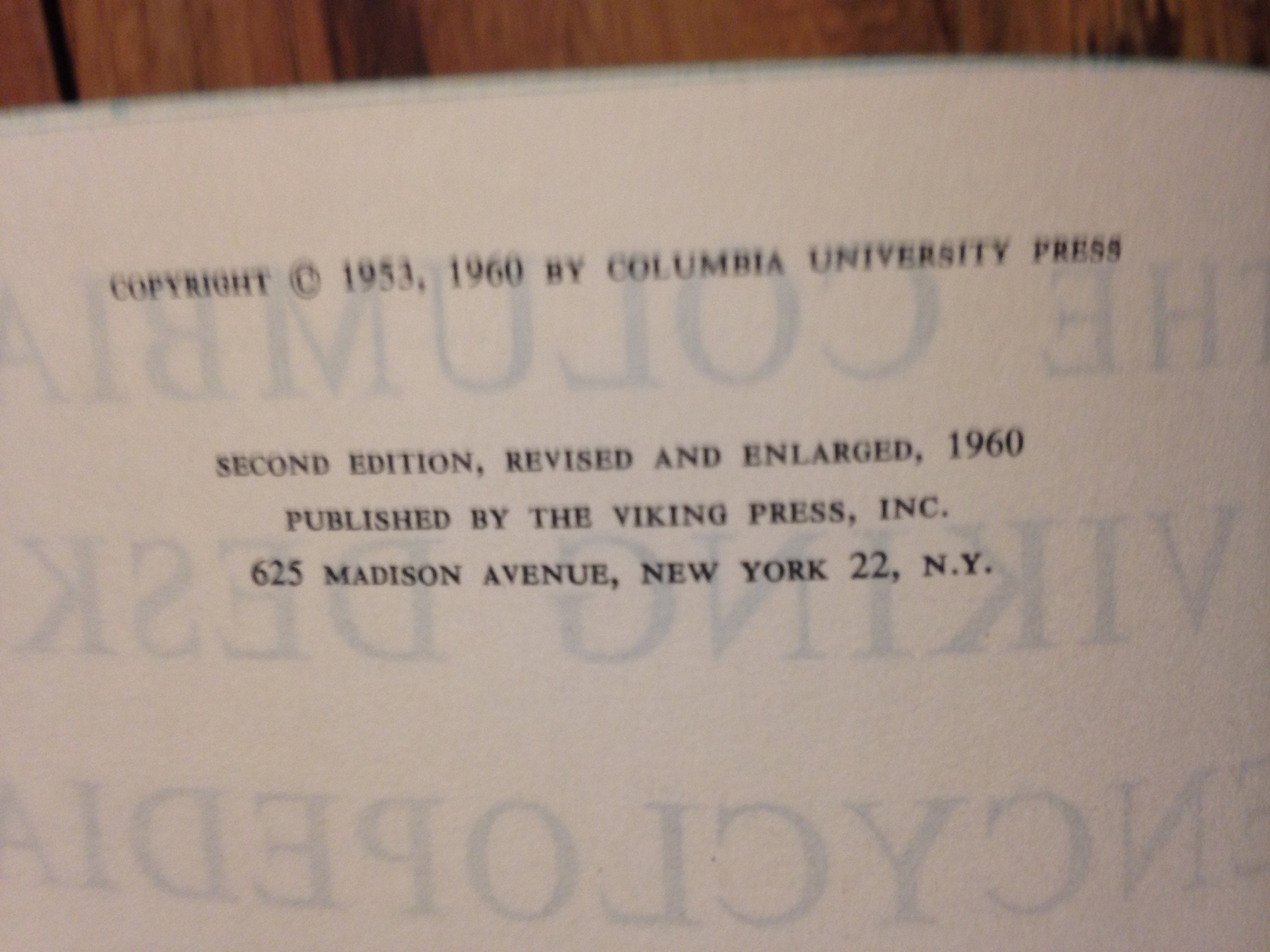 Columbia Viking Desk Encyclopedia Copyright 1960 Hardcover Etsy