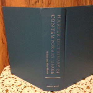 Harper Dictionary Of Contemporary Usage Morris Copyright 1975 Hardcover slightly used condition