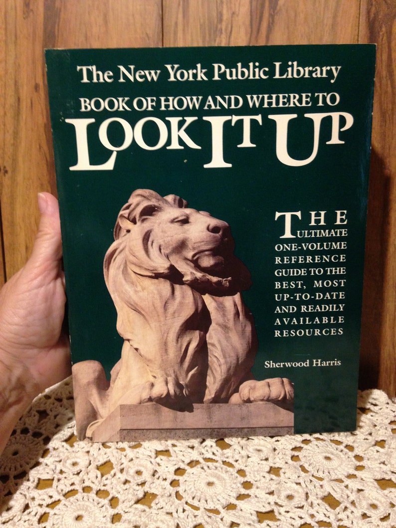New York Public Library Look It up Book of How and Where Reference