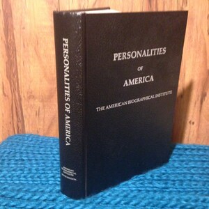 Personalities Of America The American Biographical Institute 1992 Hardcover