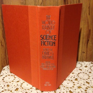 World Treasury Of Science Fiction Copyright 1989 First Edition Orange Hardcover