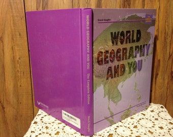 World Geography And You Copyright 1998 Complete Edition Hardcover School Book