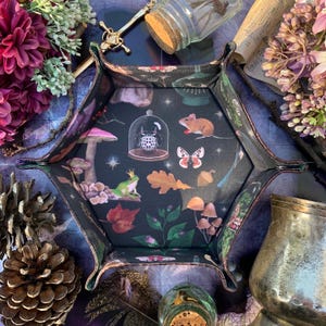 The Unseelie Court - Handmade Dice Tray - Collapsible Sides