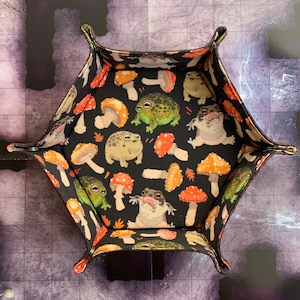 Toadstools & Tantrums - Handmade Dice Tray - Collapsible Sides