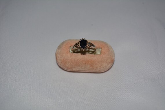 vinage sterling silver statement ring with large … - image 1