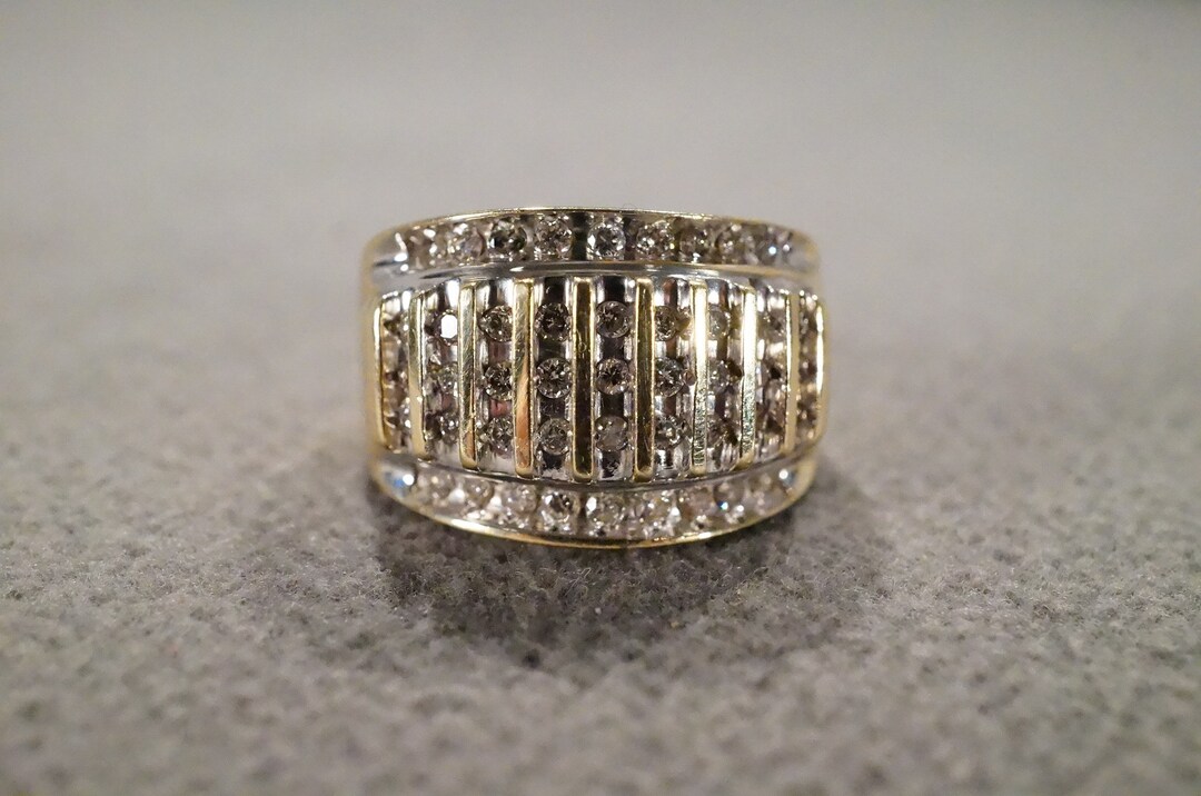 cheap buy online store Vintage 10 K Yellow Gold Wedding Band Stacker ...