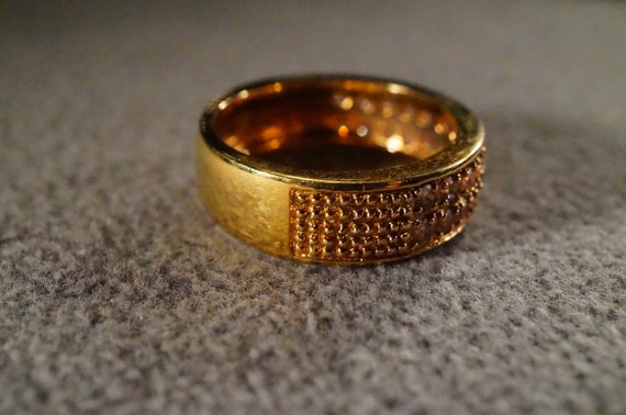 Vintage Sterling Silver Yellow Gold Overlay Weddi… - image 2
