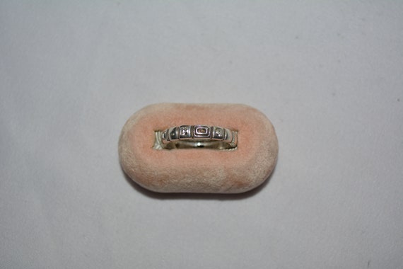 vintage Brighton brand band ring with segmented s… - image 1