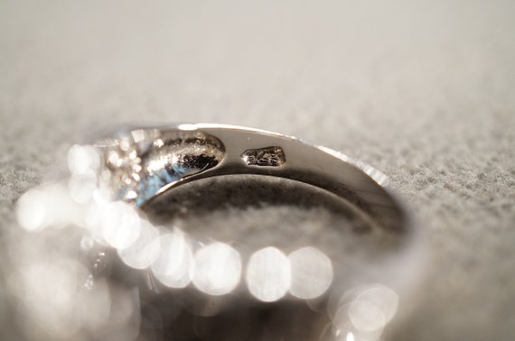 Vintage Wedding Band Stacker Design Ring Sterling… - image 4