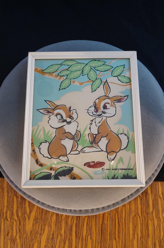 Antique Vintage Walt Disney 1940 Thumper Miss Bunny Disney