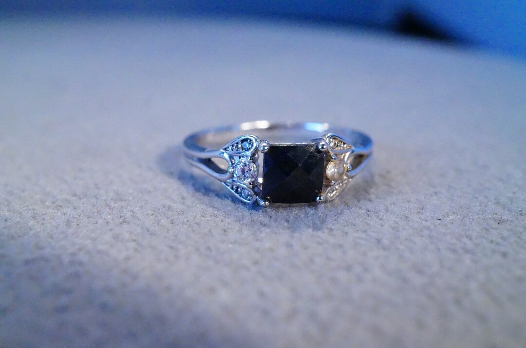 Vintage Sterling Silver Wedding Band Stacker Design Ring 7 Etsy