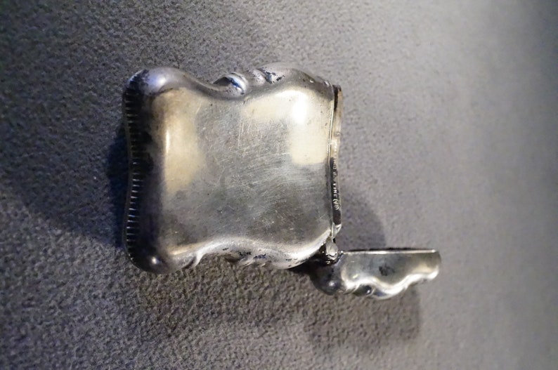 Antique Vintage English Sterling Silver Match Safe Vesta Holder ...