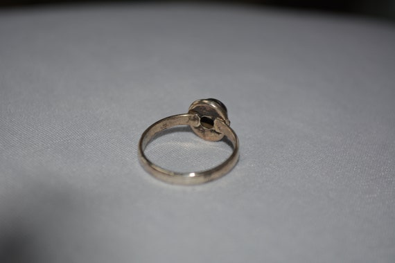 vintage sterling silver rustic statement solitair… - image 4