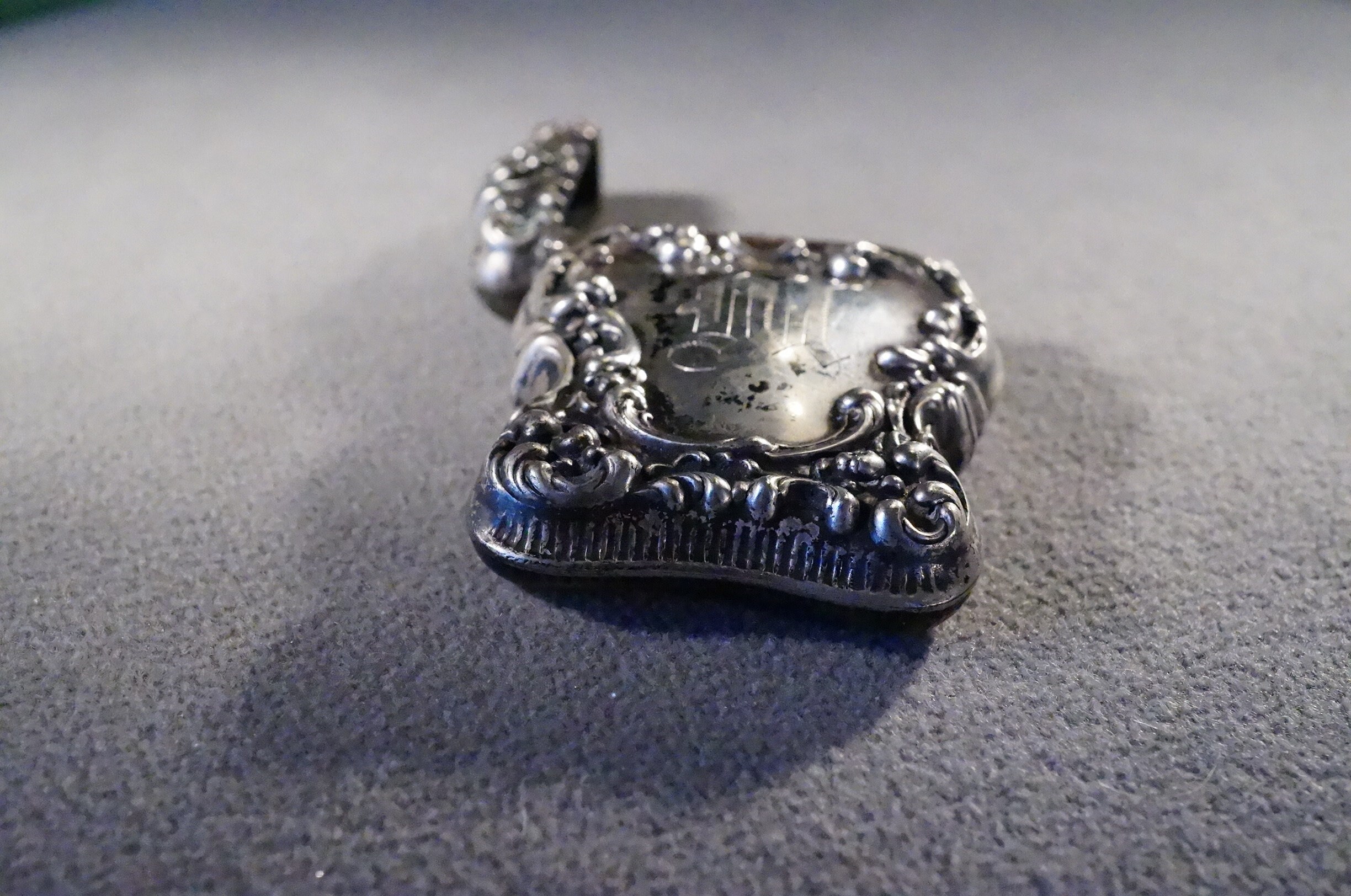 Antique Vintage English Sterling Silver Match Safe Vesta Holder ...