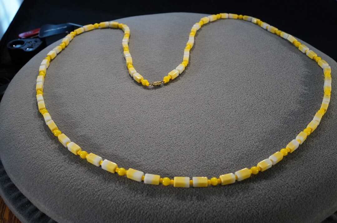 ＜TOILE＞GLASS BEADS NECKLACE YELLOW/ネックレス TOILE＞GLASS BEADS NECKLACE YELLOW/ネックレス（ネックレス