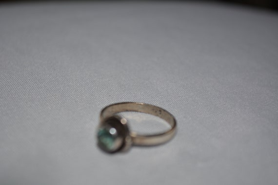 vintage sterling silver rustic statement solitair… - image 5