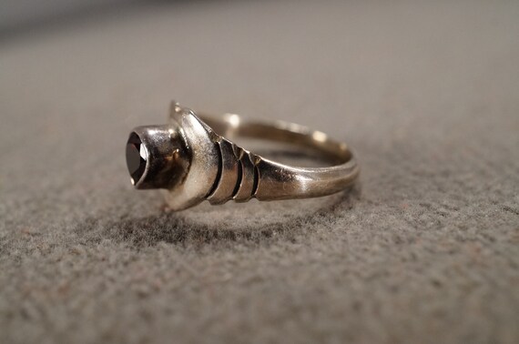 Vintage Wedding Band Stacker Design Ring Sterling… - image 3