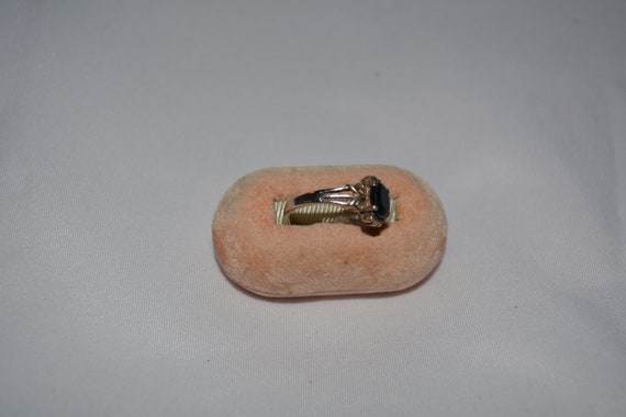 vinage sterling silver statement ring with large … - image 3