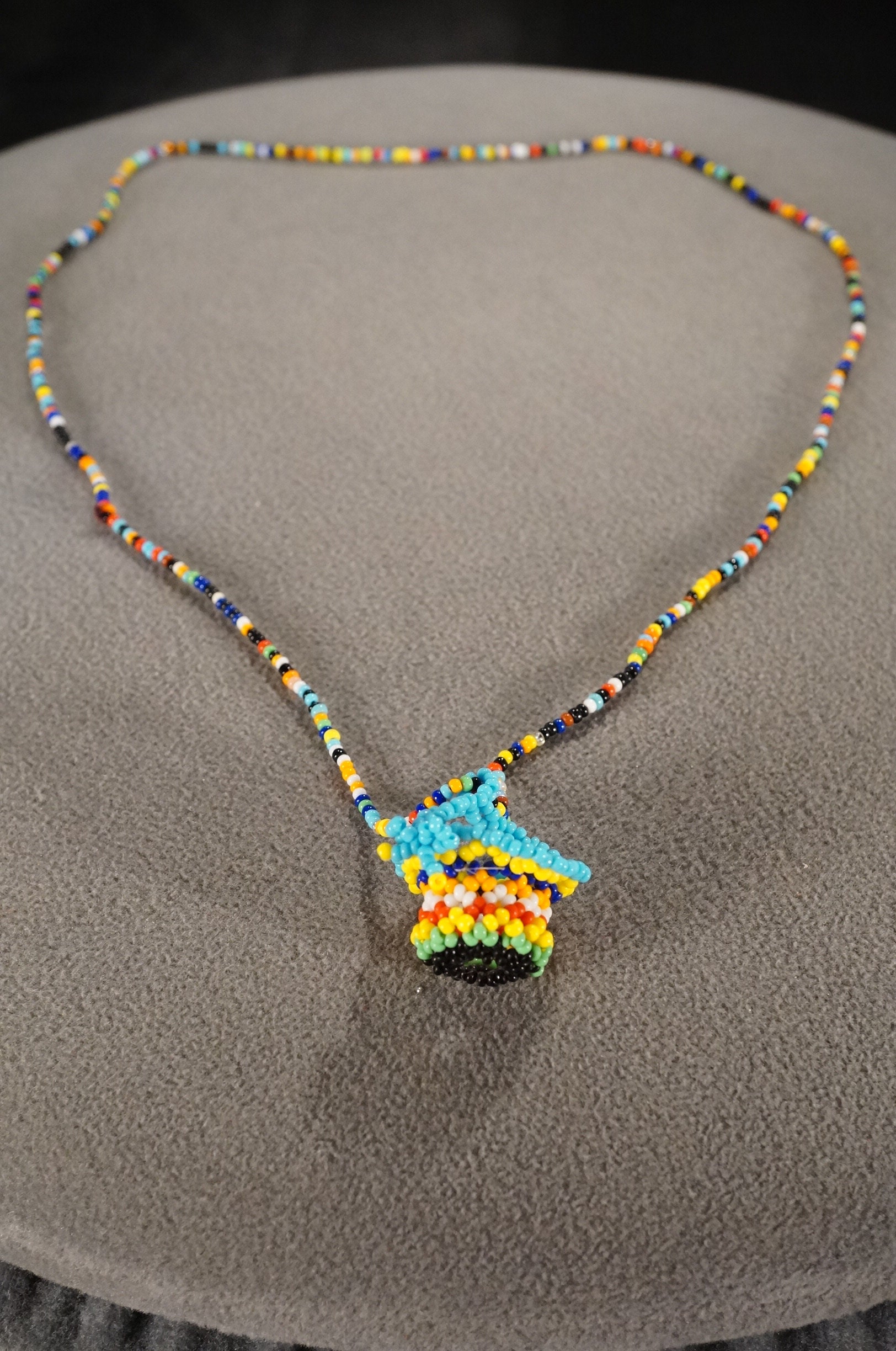 Vintage Art Deco Style Micro Beads American Indian Hand Made Vintage Art Deco Style Micro Beads American Indian Hand Made