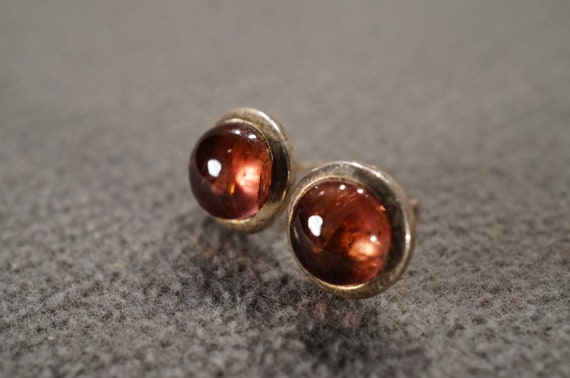 Vintage Sterling Silver Stud Design Pierced Earri… - image 3