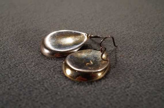 vintage sterling silver statement dangle drop ear… - image 3