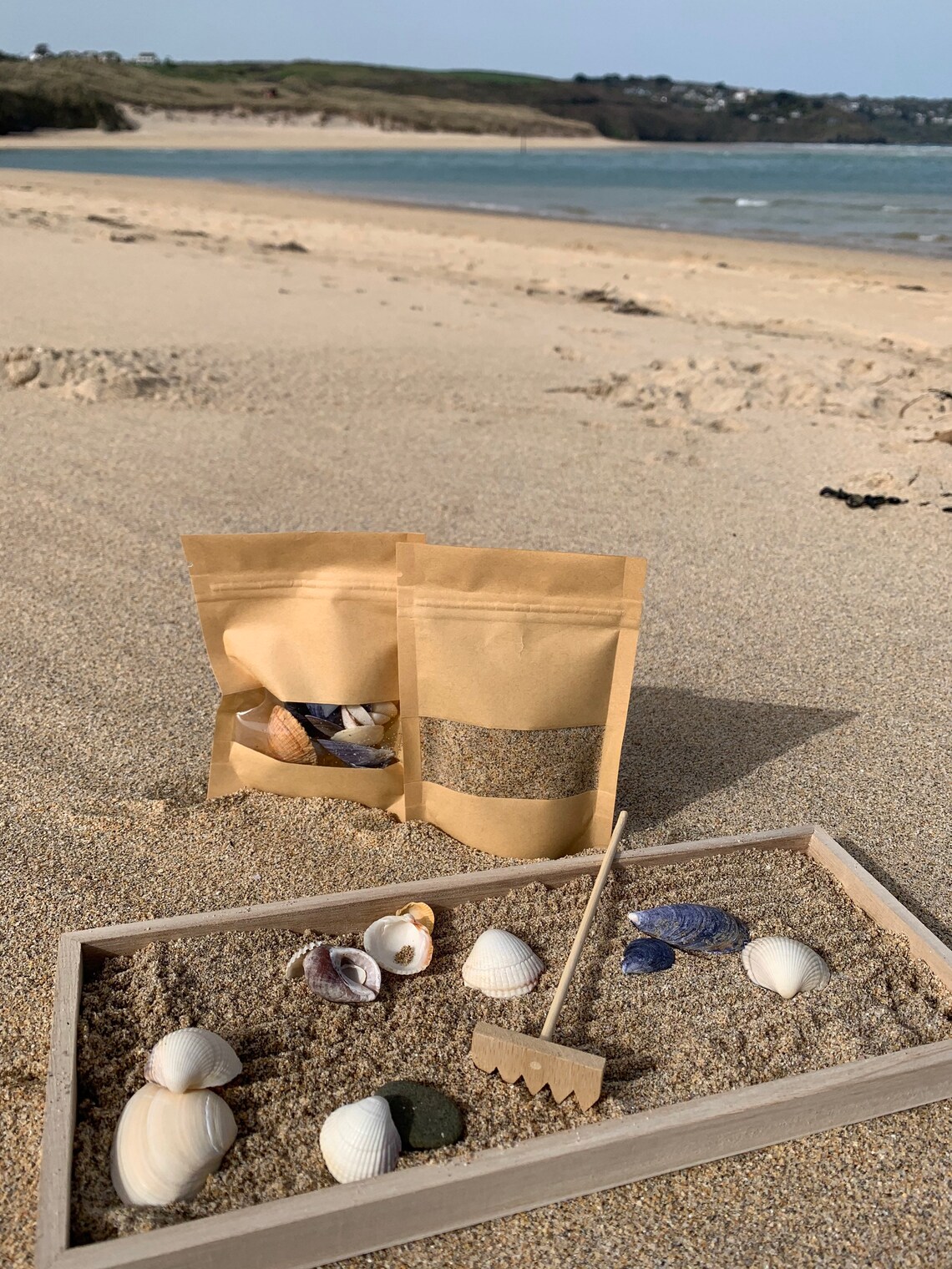Die Strandbox 'Sennen Beach'. Strand Zen Tablett. | Etsy