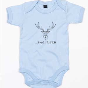 Babybody "Jungjäger" short sleeve light blue